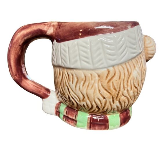 Vintage Oversized Christmas Teddy Mug - Picture 3 of 7